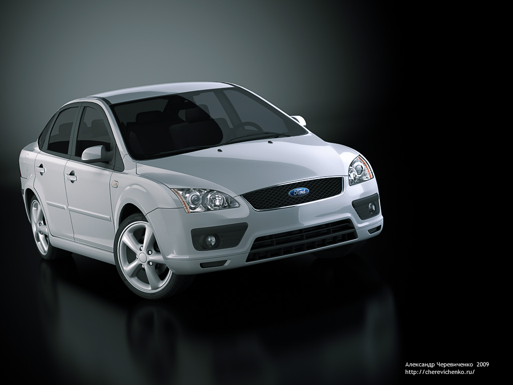 Визуализация 3d модели Ford Focus II